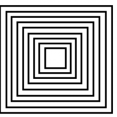 İç İçe Kare Deseni: Geometrik Şekiller ve Sıralama Eğitimi