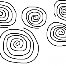 Dört Spiral Deseni