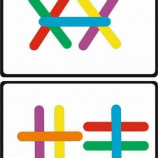 Renkli Çizgisel Şekiller: X ve + İşaretleri Eğitimi