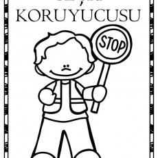 Geçit Koruyucusu İllüstrasyonu - STOP İşareti