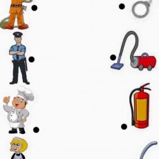Meslekler ve Ekipmanlar: İnşaatçı, Polis, Temizlikçi, Aşçı, Yangın Söndüren, Garson ve Mutfak Araçları
