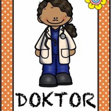 Doktor Figürü Öğretici Kartı