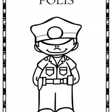 POLIS - Çocuklar İçin Boyama Sayfası
