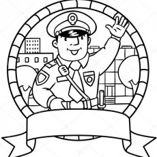 Polis Karakteri Çizim İllüstrasyonu - Eğitici Ve Eğlenceli İçerik