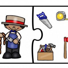 Eğitici Puzzle: Araçlar ve Meslekler - 6 Farklı Araç (Küçük Gördüğünüz Adam)