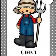 Çiftçi Mesleği Eğitici Görseli
