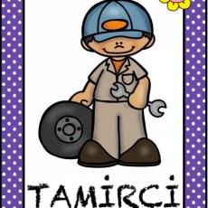 Tamirci - Çocuk Temalı Eğitici Görsel