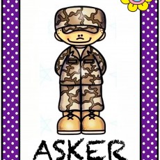 Asker - Çocuk Çizimi, Askeri Terimler Eğitimi