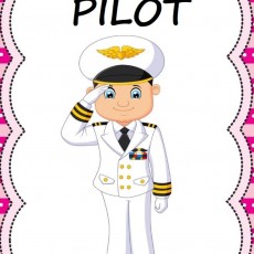 PİLOT - Çocuklar İçin Pilot Mesleği Eğitici Kartı