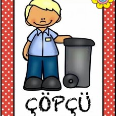 Çöpçü İllüstrasyonu - Atık Yönetimi Eğitimi