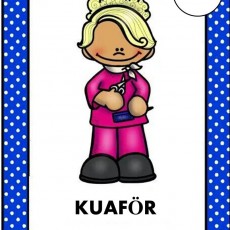 KUAFÖR - Meslekler Eğitici Görseli