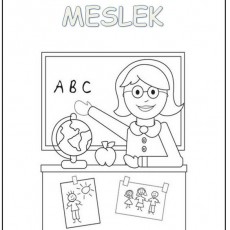 Hayalimdeki Meslek - Öğretmen Konseptli Eğitici Görsel