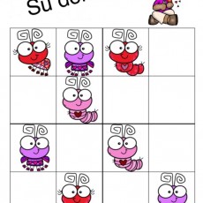 Su Doku 4: Renkli Sevimli Karidesler ve Eğlenceli Oyun