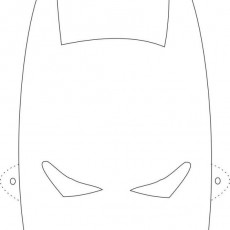 Batman Mask Template - 1 Batman Maskı Şablonu