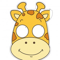 Giraffe Mask Craft Template - Educational Activity for Kids