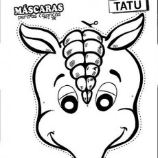 Çocuklar için Maske - TATU (Meksika Kirpisi) - Eğitim Materyali