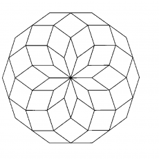 Sekizgen Temelli Geometrik Desen - Poligonlar ve Geometri Eğitimi