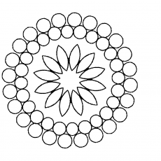 Geometrik Desenli Mandala Çizim Uygulaması