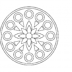 Geometrik Desen Çizim Eğitimi: 12 Çizgi ve 1 Çiçek Motifi