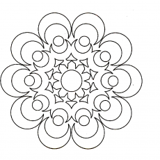 Geometrik Desen Mandala Çizimi