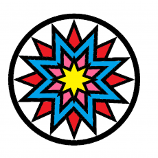 Renkli Yıldız Deseni: Geometrik Sanatlar