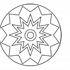 Geometrik Desen: Yıldız Şeklinde Mandala Çizimi