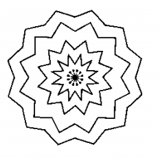 Geometrik Desen: Altıgen Yıldız Şeması