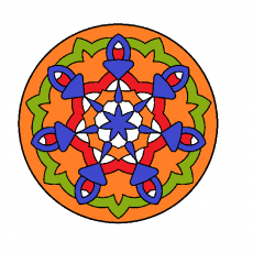 Renkli Mandala Deseni - Sanat ve Psikoloji
