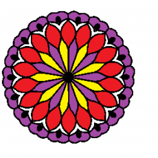 Renkli Çiçek Deseni