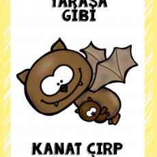 Yarasa Gibi Kanat Çırp - Eğitsel Materyal