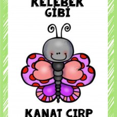Kelebek Gibi Kanat Çırpma Eğlencesi - Eğitim Materyali