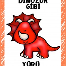 DİNOZOR GİBİ YÜRÜ EĞİTİCİ KART