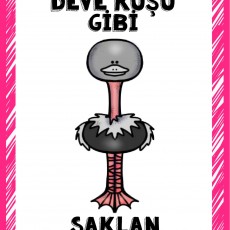 DEVE KUŞU GİBİ SAHKAN - Eğitici Çizim ve Hedef Öğretimi