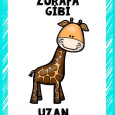 ZÜRAFA GİBİ UZAN - Eğitici Görsel Eşleşmesi