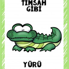 Timsah Gibi Yürü - Eğitici Materyal