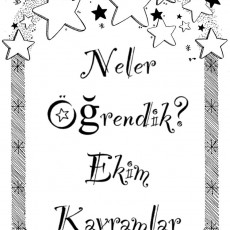 Ekim Kavramları: Öğrenme Sürecimiz