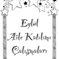 Eylül Aile Katılımı Çalışmaları - Eğitsel Materyal