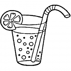 Limonata Bardakları ve Pipet Şeması - 1 (Bir) Adet