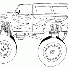 Araç Çizimi: 4 Tekerlekli Off-Road Araç