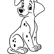 Sevimli Dalmaçyalı Köpek Çizimi
