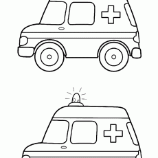 Ambulans Araç Çizimi - Eğitim Materyali