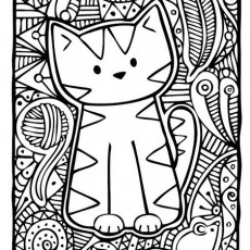 Kedi İnce Çizim Sanatı: Eğlenceli Doodle İllüstrasyonu