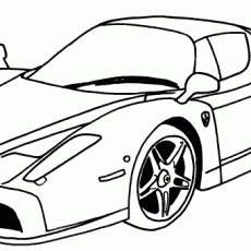 Ferrari Enzo Spor Araba Çizimi