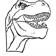 Dinozor Başı Çizimi - T-Rex