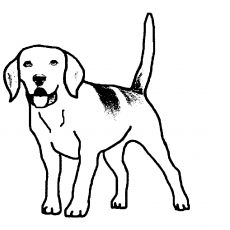 Çizgi Roman Tarzında Labrador Köpeği Resmi
