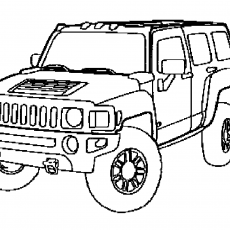 Çizgi Roman Tarzında Dikey Oto Çizimi: Hummer