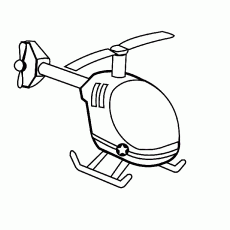 Çizgi Film Tarzında Helikopter Çizimi