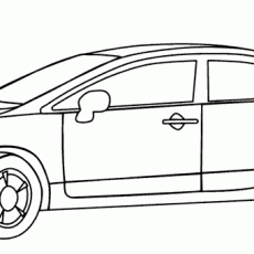Sesli-Sessiz Araç Çizimi: Sedan Tipi Araba