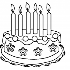 Doğum Günü Pastası ve Yedi Mum - 7 Candles Birthday Cake