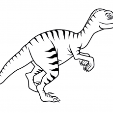 Dinazor Çizimi - Velociraptor Eğitici Resim